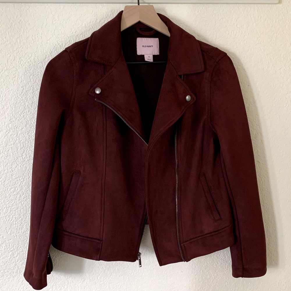 OLD NAVY Moto Suede Jacket